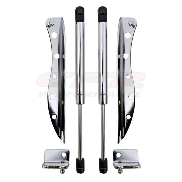 CFR 2005-2013 Mustang Hood Struts Lift Kit - Chrome