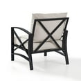 thumbnail image 4 of Crosley Furniture Kaplan Metal Patio Arm Chair in Oil Bronze and Oatmeal, 4 of 10