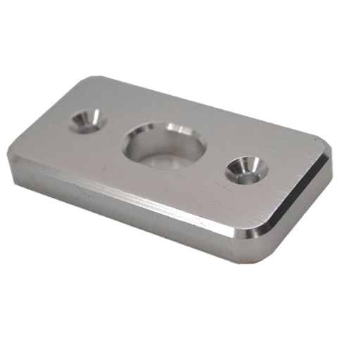 MasterCraft Boat Open Door Plate 536164 | 2 5/8 x 1 3/8 Inch Aluminum