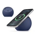 thumbnail image 1 of Soporte De Cargador Inalámbrico Redondo Teléfono Móvil Soporte De Carga Rápida Base Compatible Iphone Magsafe Samsung - Azul Oscuro, 1 of 5