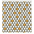 thumbnail image 3 of Ambesonne Retro Shower Curtain, Bicolor Grunge Style Dots, 69"Wx75"L, Dark Taupe Orange, 3 of 3