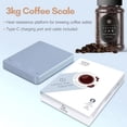 thumbnail image 3 of Digital Coffee Scale with Timer LED Screen Espresso Scale Built-in Battery 3kg Max.Weighing 0.1g High Precision Measures in oz/ml/g Kitchen Scale for Pour Over and Drip, 3 of 8