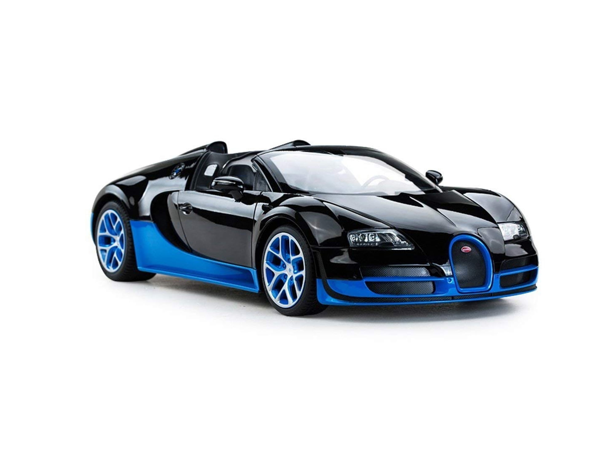 PERSONALISED PLATES 1/24 Radio Control Blue Bugatti Boys Toy Car Xmas Present 
