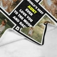 thumbnail image 5 of Customizable Blanket for Sister Customized Blankets with Photos Text Personalized Picture Collages Throw Blankets Gift for Men Valentines Day Decor Souvenirs Birthday, 5 of 5
