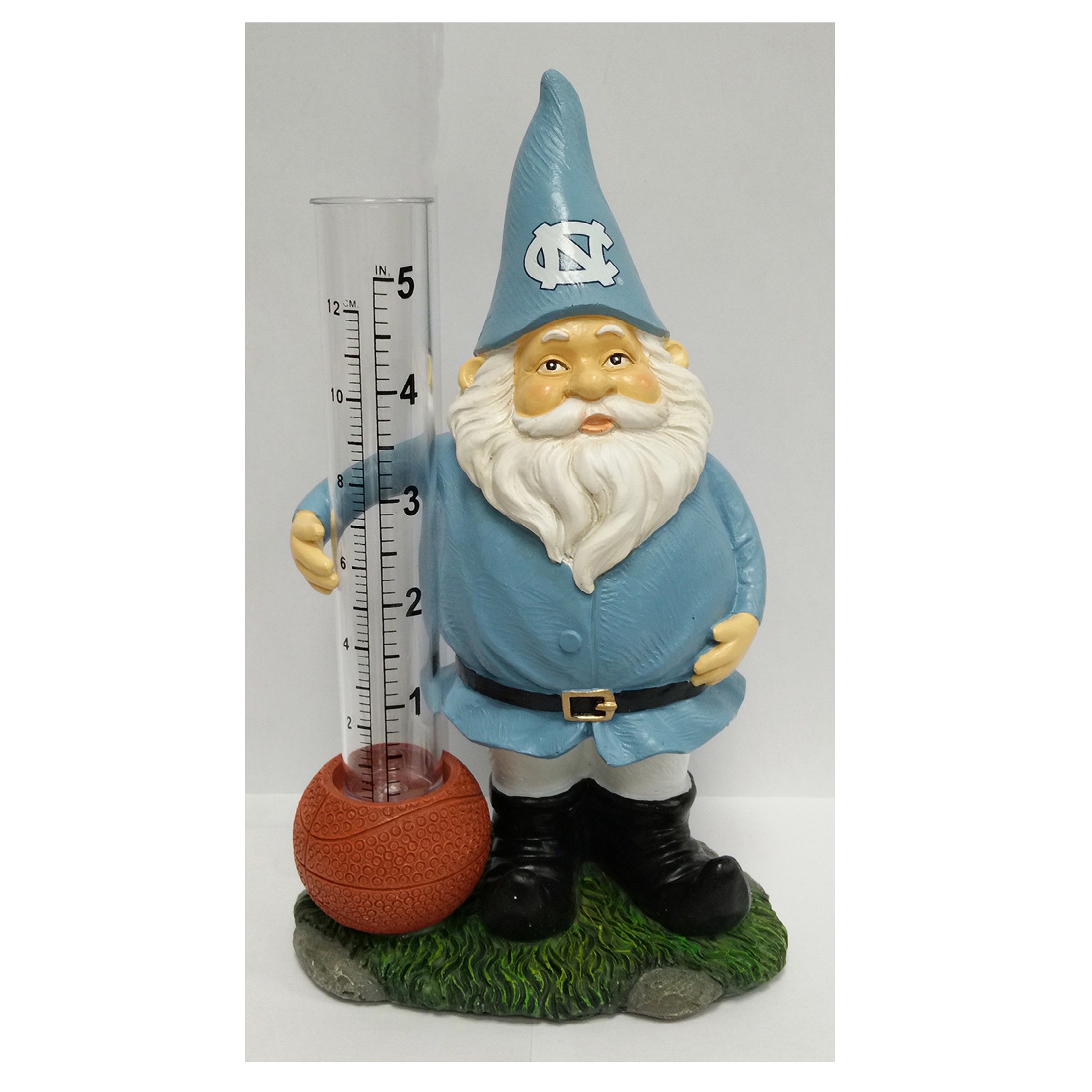 8" Free Standing Resin Gnome Rain Gauge with UNC Design