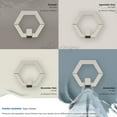 thumbnail image 6 of Amerock Prismo Contemporary Single Prong Satin Nickel Wall Hook, 6 of 9