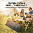 thumbnail image 2 of ALLPOWERS SE60 60W Portable Solar Panel for Power Station, Foldable Solar Charger, IP68 Waterproof for Camping, RV, Off-Grid & Emergency Power, 2 of 9