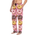 thumbnail image 2 of FORMRS Mens Pajama Pants with Pockets Cotton Sleepwear Lounge Bottoms Sizes S-2XL, Cute Doughnuts Pattern, 2 of 7