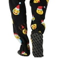 thumbnail image 5 of Footed Pajamas - Merry Emoji Adult Hoodie Fleece One Piece - Adult - Small (Fits 5'5 - 5'7"), 5 of 5