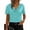 *Light Blue, variant on ClodeEU Womens's Satin Cowl Neck Summer Short Sleeve T Shirt,Trendy Loose Blouse Khaki,Womens Plus M