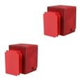 thumbnail image 4 of Dalazy Étui en Cuir pour Cartes 100+ Cartes sous Pochette pour Affaires Rouge 2ensemble, 4 of 6