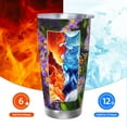 thumbnail image 6 of Susaid butterflies and Gardens Print 20oz Car Cup,Insulated Coffee Cup Fully Spill Proof Travel Coffee Mug, Stainless Steel Tumbler for Work Home Outdoor Car-Straw Three-piece Set, 6 of 8