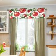 thumbnail image 3 of Yayeee Kitchen Valance Rod Pocket 54" x 18" Living Room Window Curtain, Apple Pattern, 3 of 6