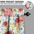 thumbnail image 5 of Kitchen Window Curtains over Sink Pioneer 24 Inch 3 Pieces Set Small Window Cafe Curtains for Home Decor Rod Pocket Tier Drapes, 5 of 6