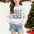thumbnail image 1 of Cowsor Chandails en Molleton Filles Enfants Mignons Graphiques Col Rond Chandail Tops Manches Longues Chemises de Vacances, 1 of 6