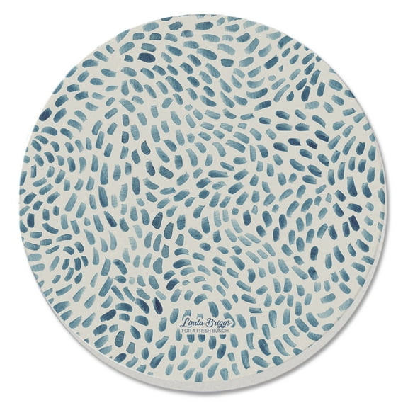 Thirstystone "Drift Marks" 4-Pack Round Absorbent Stone Coasters