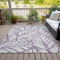thumbnail image 6 of Addison Rugs Chantille Indoor/Outdoor Transitional Floral Purple Washable Rectangle Rug, 9' x 12', 6 of 6