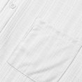 thumbnail image 4 of Men's Short Sleeve Band Collar Henley Shirts Wrinkle Free T-Shirts Summer Beach Wedding Tropical Resort Tops Casual Pullover Tees with Chest Pocket, 4 of 8
