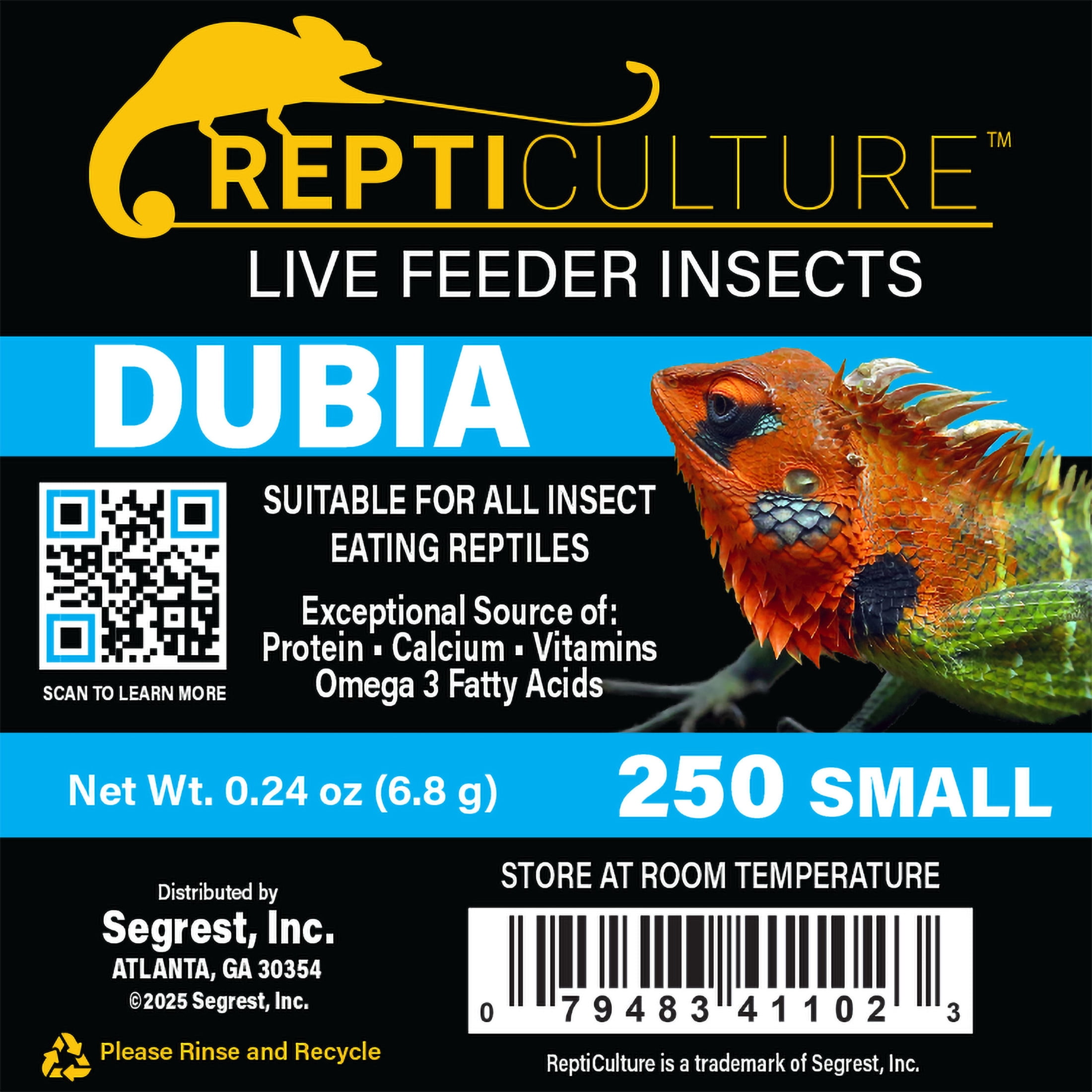 ReptiCulture Small Dubia 250 ct