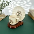 thumbnail image 4 of Bard's Demi-Tasse Walnut MDF Cup and Saucer Stand, 3.5" H x 3.5" W x 4.5" D, Pack of 3, 4 of 4