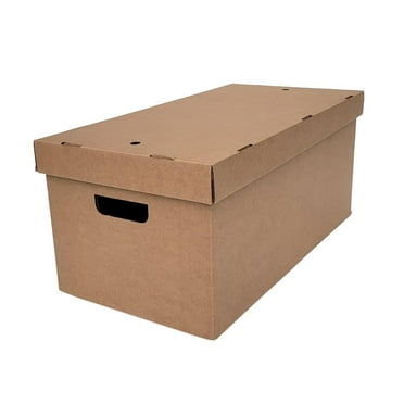 UCANPACK File Storage Box (Kraft) 15 x 12 x 10" - 25 Pack Corrugated Storage Boxes for Small Business Packaging Boxes - Made in USA Corrugated Shipping Boxes