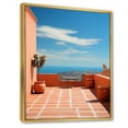 thumbnail image 2 of Designart "Tones Fontanas Italy Terracotta wall art III" Cityscapes Floater Framed Canvas Print, 2 of 7