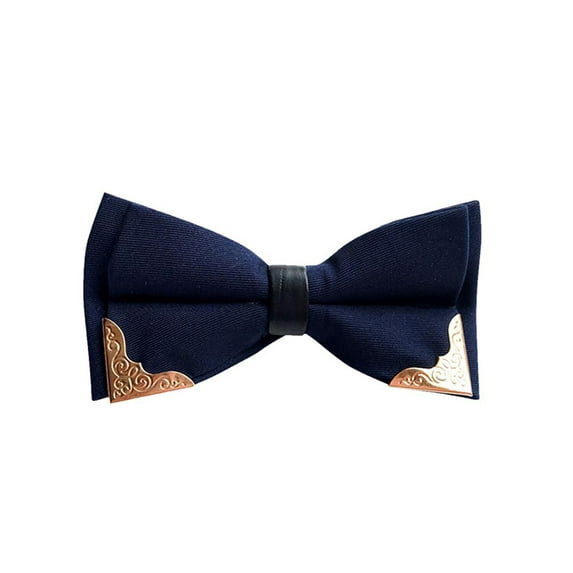 Lavaport Hot Metal Head Bow Ties For Groom Men Women Butterfly Solid Bow Tie Classic Cravat