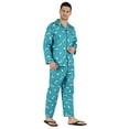 thumbnail image 2 of Inkmeso Men's Cotton PJs Printed Sleepwear Lounge Wear Top & Bottom Pajama Set, 2 of 7