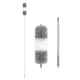 thumbnail image 2 of Extendable Pole Duster Telescoping Reusable Home Cleaning Dust Brush Cleaner for Gray White 2.8m, 2 of 9