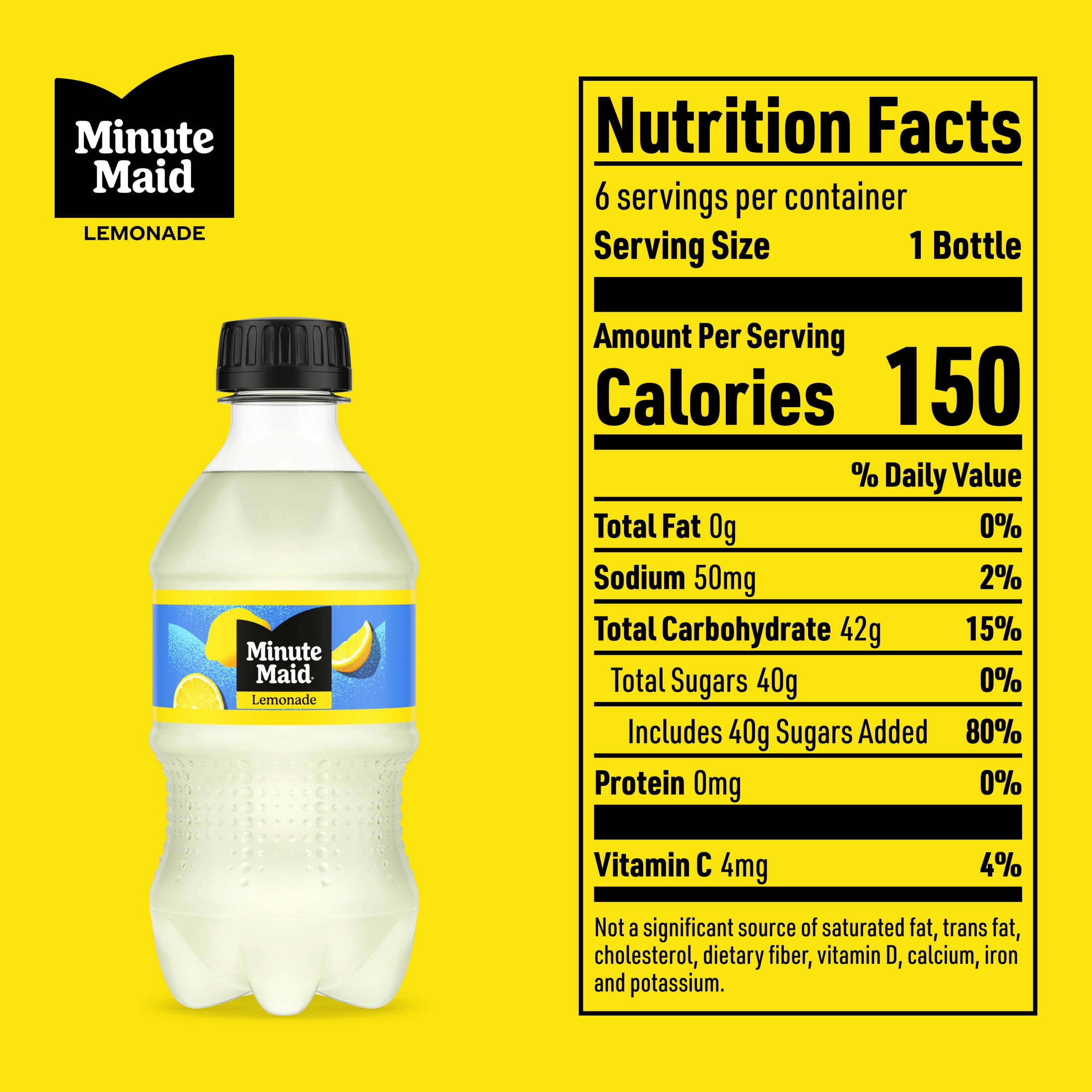 Minute Maid Lemonade Bottles, 12 fl oz, 6 Pack