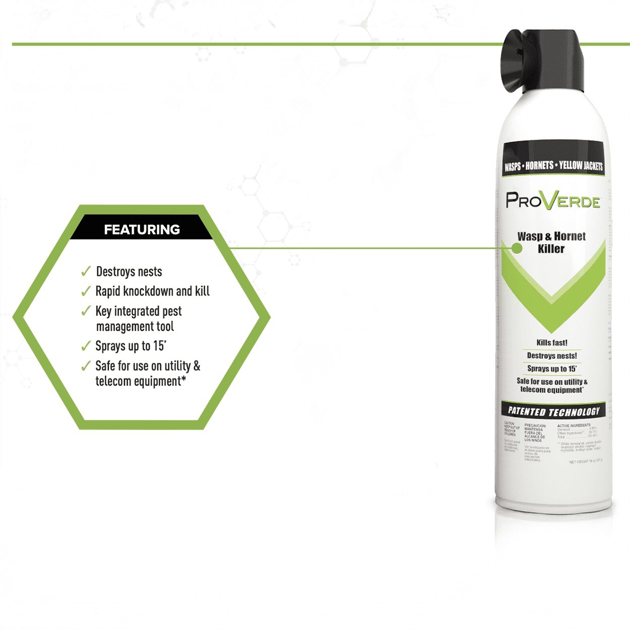 ProVerde Broad Spectrum Insect Killer - 14 oz Aerosol Can by AMGUARD