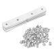 thumbnail image 3 of 10 soportes de esquina de acero inoxidable para madera, soportes de metal, soporte de esquina resistente con tornillos, placa de metal con agujeros, 3 of 8