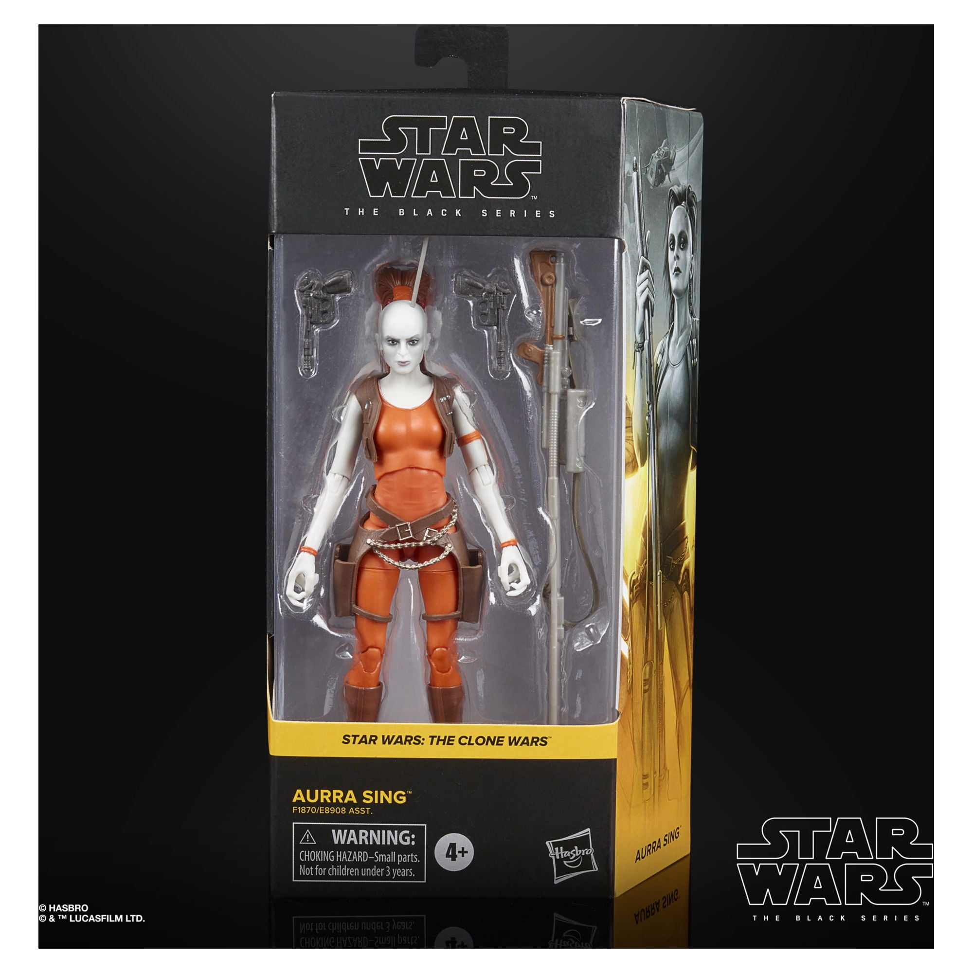 Star Wars: The Clone Wars The Black Series Aurra Sing Kids Toy Action Figure for Boys and Girls Ages 4 5 6 7 8 and Up (6”)