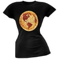 thumbnail image 1 of Pizza Earth Black Soft Juniors T-Shirt, 1 of 1
