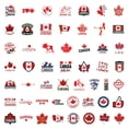 thumbnail image 2 of Stickers Canada Proud Canadian Maple Leaf, vinilo impermeable, 50 unidades, 2 of 2