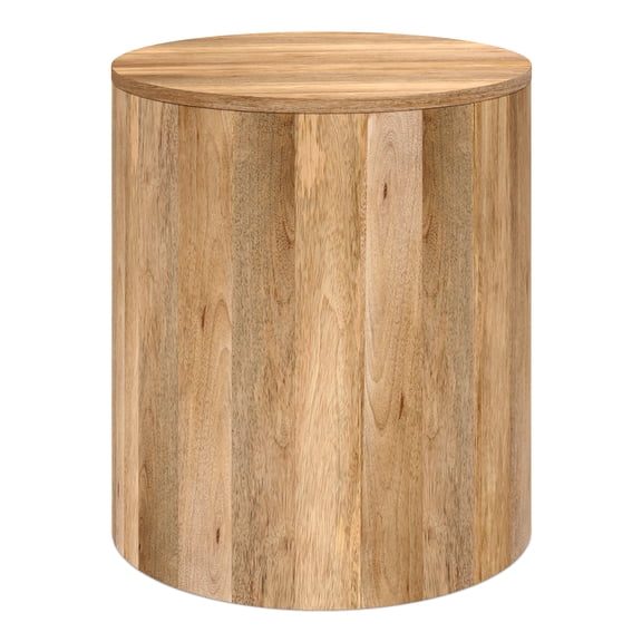 Simpli Home Millbury 20 inch Wide Solid Mango Contemporary End Table in Natural, Assembled