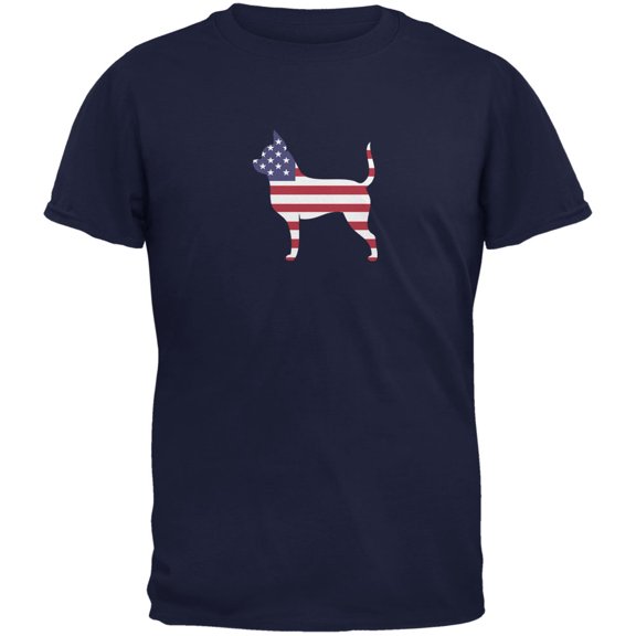4th of July Patriotic Dog Chihuahua Mens T Shirt