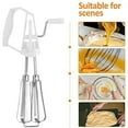 thumbnail image 4 of Egg Beater Mixer, Heavy Duty Stainless Steel Rotary Hand Whip Whisk Hand Mixer, Egg Beater Cooking Tool Suitable For Kitchen Gadget, 1 Pcs, 10.0Inches, 4 of 6
