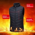 thumbnail image 4 of Sinhoon Electric Heated Vest Jacket USB Thermal Warm Up Heating Pad Body Warmer Black L, 4 of 8
