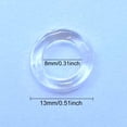 thumbnail image 3 of Clear Roman Blind Curtain Rings, 1/2inch Transparent O Rings Plastic Rings for Roman Shades Circle Hook Craft Tool, Café Curtain Rings (100 Pieces), 3 of 7