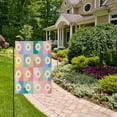 thumbnail image 2 of Yayeee Garden Flag 12"x18" Double Sided Outdoor Yard Lawn Holiday Decorations, Pink Checkered Daisy, 2 of 6