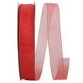 thumbnail image 1 of Reliant Ribbon - 25621-065-05C, Sheer With Filiment Edges Ribbon, Red, 7/8 Inch, 100 Yards, 1 of 1
