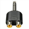 thumbnail image 3 of 6piezas 6.35 mm 1/4 Pulgada EstéReo Macho una 2 Convertidor de Adaptador de Audio Doble y Hembra y Divisor, 3 of 5