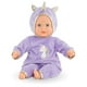 thumbnail image 1 of Corolle Bébé Calin Unicorn Boy Baby Doll - 12 Soft Body Doll with Purple Hooded Outfit, Sleeping Eyes Open and Close, Vanilla-Scented, for Ages 18 Months and up, 1 of 5