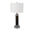 thumbnail image 3 of Ore Meubles 31112 Lampe de Table Cylindrique 26 Pouces - Finition Noyer, 3 of 3