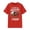 Red, variant on Womens Casual Crew Neck Tee Graphic Print Crew Neck Shirts Summer Short Sleeve Basic Tops