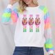 thumbnail image 2 of Sudaderas navideñas para mujer, moda, lentejuelas, manga larga, cuello redondo, suéteres, blusas de gran tamaño, 2 of 4