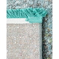 thumbnail image 5 of Unique Loom Baracoa Collection Area Rug - Castro (8' x 10' Rectangle Turquoise/Ivory), 5 of 7