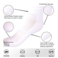 thumbnail image 3 of MANARC Men Cotton Ankle Socks Mesh Breathable Soft Comfortable Durable Double Layer Cushioned Reinforced Seamless Anti Slip With Ribbed Instep For A Firm Grip. 6 Pack White., 3 of 5