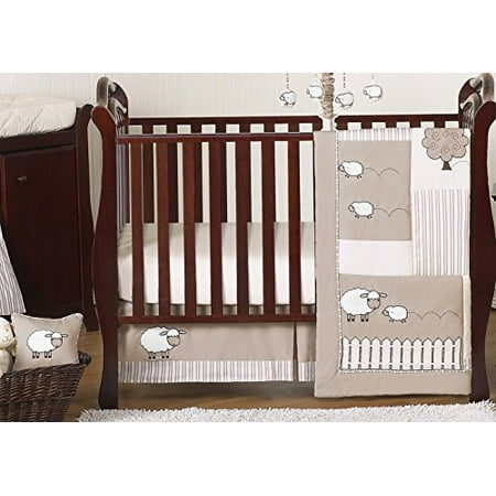 Sweet Jojo Designs 11 Piece Little Lamb Sheep Animal Farm Baby Boy Girl Uni Bedding Crib Set Without Bumper Canada Sweet Jojo Designs 11 Piece Little Lamb, Farm Baby Bedding